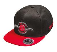 Sparco Kids Baseball Cap Rebel Black/Red for Children Youth Kids Junior Boys