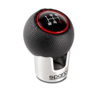 Sparco Manual Gear Shift Knob Lazio Black/Red Universal