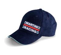 Sparco Martini Racing Baseball Cap Navy Blue 100% Polyester with Suede Effect