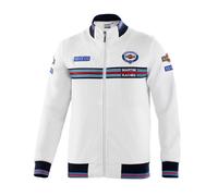 Sparco Martini Racing Full Length Zip Cotton Motorsport Sweatshirt