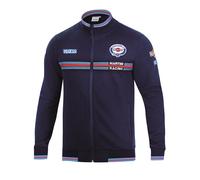 Sparco Martini Racing Full Zip Sweatshirt - 100% Cotton / Motorsport Leisurewear