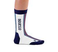 sparco Calcetines Diseño Martini-r Talla 41-46 Blanco/Azul Marino Socks, White, 41
