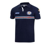Sparco Martini Racing Polo Shirt Mens Iconic Lancia Rally Team Retro Edition