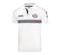 Sparco Martini Racing Polo Shirt Mens Iconic Lancia Rally Team Retro Edition