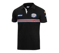 Sparco Martini Racing Polo Shirt Mens Iconic Lancia Rally Team Retro Edition