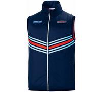 Sparco Martini Racing Replica Gilet Lightweight Water Resistant Navy Blue