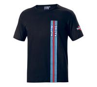 Sparco Martini Racing T-Shirt with Big Stripes Logo Lancia Rally Made in Italy