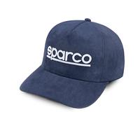 Sparco Suede Cap Navy Blue Baseball, One Size