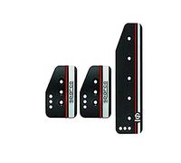 Sparco Pedal Set Settanta - Black/White/Orange - Manual - Standing pedal