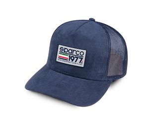 Sparco Racing TRUCKER Cap Cotton Suede 1977 Motorsport Heritage Design OSFM