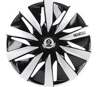 Sparco SPC1491BKSV Wheel covers Lazio 14-inch black/silver