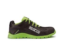 Sparco s0751738nrvf Practice Shoe, Black/Green, Size 38