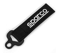 Sparco S099070NR Set 1 Keychain, Leather, Black
