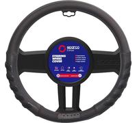 SPARCO S101 - Universal Car Steering Wheel Cover, Black Color.