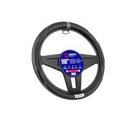Sparco S155 BK Universal Steering Wheel Cover 38 cm, Amazon Exclusive, Non-Slip and Sun-Resistant, Easy to Install and Clean, Car Interior Accessory, blackone