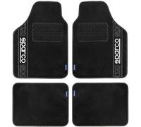 SPARCO Set 4 Mats Black Universal 2 Front with Logo And 2 Rear