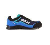 Sparco SPARCO TEAMWORK Scarpa Antinfortunistica Da Lavoro - BASSA PER UOMO E DONNA NITRO S3 SRC, Unisex Adults’ Fire and Safety Boot, NERO/BLU SPARCO, 10 UK (EU)