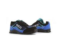 Sparco SPARCO TEAMWORK Scarpa Antinfortunistica Da Lavoro - BASSA PER UOMO E DONNA NITRO S3 SRC, Unisex Adults’ Fire and Safety Boot, NERO/BLU SPARCO, 10 UK (EU)