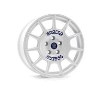 SPARCO Sparco Terra Alloy Wheel 16x7 ET30 4x100 White Blue Lettering 63.4mm CB