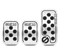 Sparco SPC0406BK Aluminum Racing Pedals Set with Non-Slip Rubber, Black