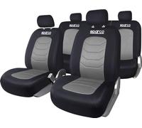 Sparco SPC1019GR Seat Cover Set, Black/ Grey