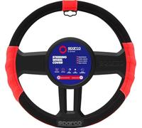 SPARCO SPC1108RS Universal Steering Wheel Cover L-Sport Color RED Car