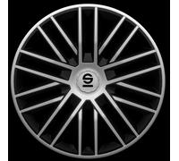 Sparco Wheel Covers Bergamo - 15-inch - Silver/Black - Set of 4 pieces