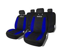SPARCO SPS431BL 9 piece Seat Cover Set, Black / Blue