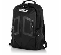 Sparco Stage Rucksack, 15 Litre Capacity - Black and Silver