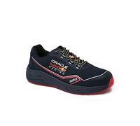 sparco - Teamwork Milton ESD S1PS SR FO HRO - Unisex Comfort Professional Safety Shoes - Running Style - Abrasion-Resistant Reinforcements - Official Oracle Red Bull Racing Paint - 48 EU