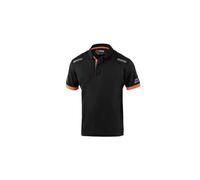 Sparco Tech Polo Shirt - Reflective Detailing, 3 Button Collar (Work, Team Wear)
