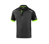 Sparco Tech Polo Shirt - Reflective Detailing, 3 Button Collar (Work, Team Wear)