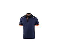 Sparco Tech Polo Shirt - Reflective Detailing, 3 Button Collar (Work, Team Wear)