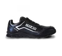 Sparco Unisex Adults Teamwork Scarpa Antinfortunistica Da Lavoro-Bassa PER Uomo E Donna-Nitro-S3 SRC Fire and Safety Boot, Black, 5 UK