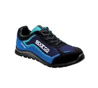 Sparco Unisex Adults Teamwork Scarpa Antinfortunistica Da Lavoro-Bassa PER Uomo E Donna-Nitro-S3 SRC Fire and Safety Boot, Nero/BLU, 10.5 UK