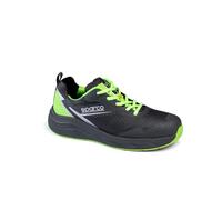 Sparco Unisex Impulse Lucas Fire & Safety Shoe, Dark Grey Neon Green, 9.5 UK