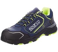 sparco Unisex's Allroad Work Safety Shoes, Blue Yellow Fluo, 14 UK
