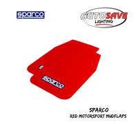 Sparco Universal Rally Mud Flaps, Pair 28cm x 47cm - Red (Sparco Sticker Inc)