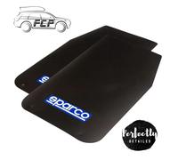 Sparco Universal Rally Mud Flaps, Pair 30cm x 50cm - Black (Sparco Sticker Inc)
