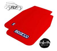 Sparco Universal Rally Mud Flaps, Pair 30cm x 50cm - Red (Sparco Sticker Inc)