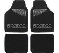 Sparco DO SPC1902 Set 4 Pieces Universal With Scuff Left/Right Logo Grey Black Carpet