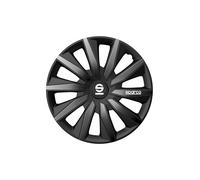 Sparco Wheel Covers Milano - 14-inch - Black/Grey - Set of 4 pieces