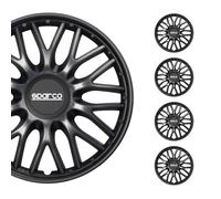 Sparco Wheel Covers Roma - 15-inch - Grey/Black - Set of 4 pieces