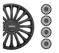 Sparco Wheel Covers Treviso - 16-inch - Black - Set of 4 pieces