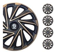 Sparco Wheel Covers Varese - 16-inch - Gold/Black - Set of 4 pieces