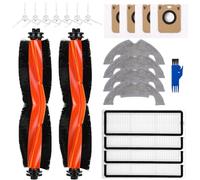 Spare Accessory Kit for Dreame D10 Plus, D10s Plus, Z10 Pro, L10 Plus Vacuum Cleaner, 2 Main Brush, 4 Hepa Filter, 4 Mop Cloths, 7 Side Brushes, 4 Dust Bags
