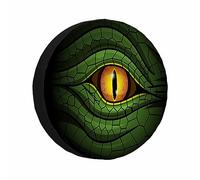 Spare Car Tire Cover Universal Spare Wheel Covers Green Reptile Eyes Dustproof Tires Protector For Truck Vehicles Trailer 16 inch