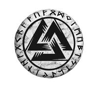 Spare Car Wheel Tire Cover, Ancient Scandinavian Viking Valknut Runes Print, Waterproof Dustproof Wheel Covers, For Suv, Rv, Trailer Tyre Bag 15 Inch