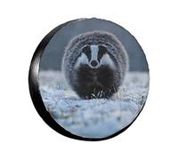 Spare Car Wheel Tire Cover, Badger Running Snow Winter Waterproof Dustproof Wheel Covers Spare Tyre Bag 17 Inch