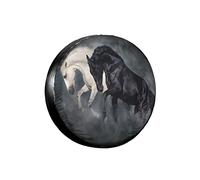 Spare Car Wheel Tire Cover, Horse Herd Dustproof Waterproof Wheel Covers, Suit For Suv, Rv, Trailer, Car Wheel 14 Inch